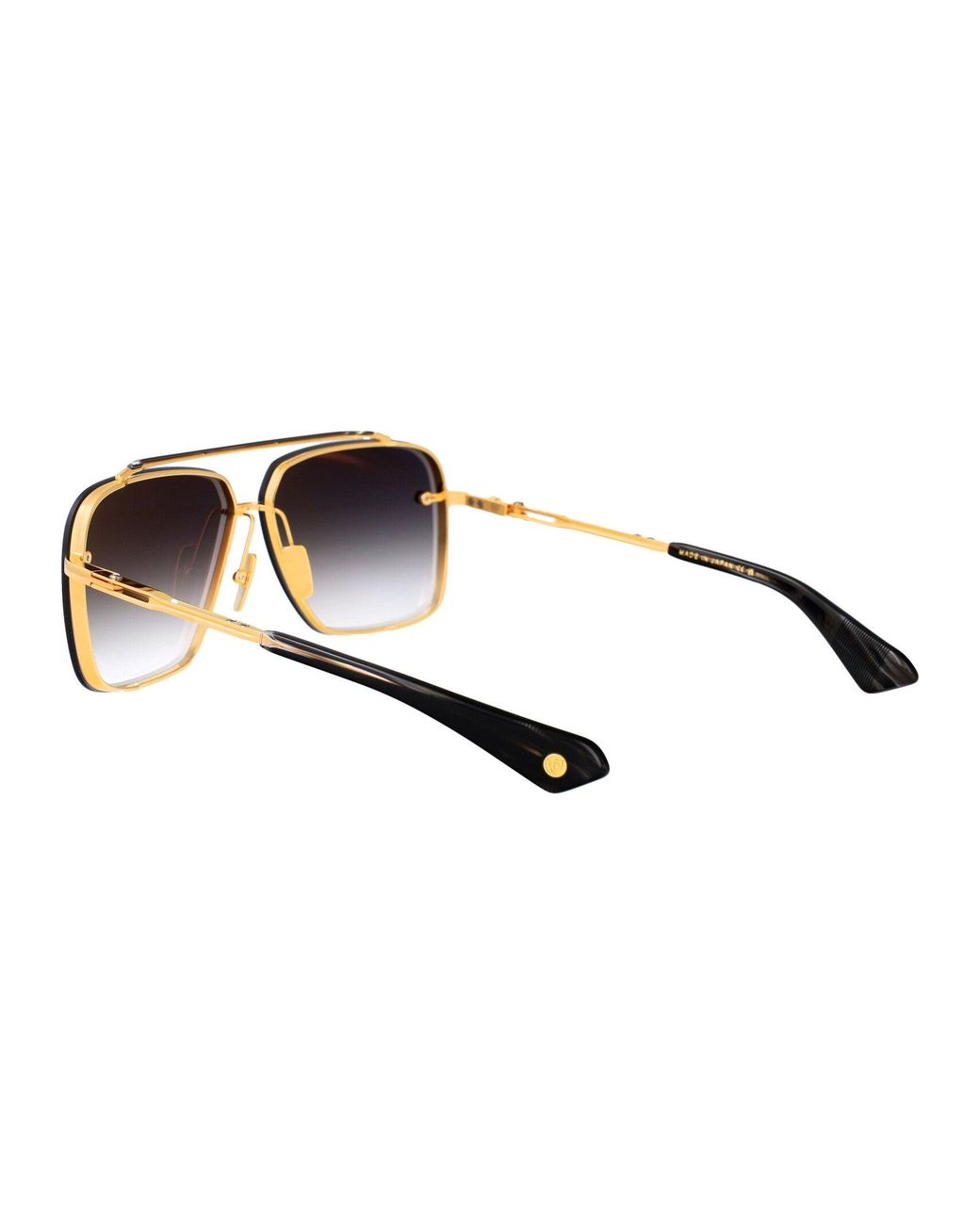 Dita Eyewear Black Aviator Sunglasses Dts121 01 Gld Blk