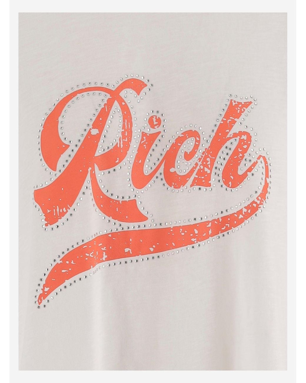 ONE TEE White Cotton T Shirt With Logo Print