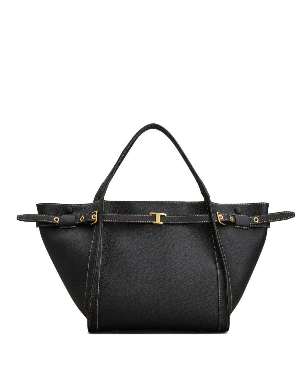 Tod's Black Small Leather Tote Bag