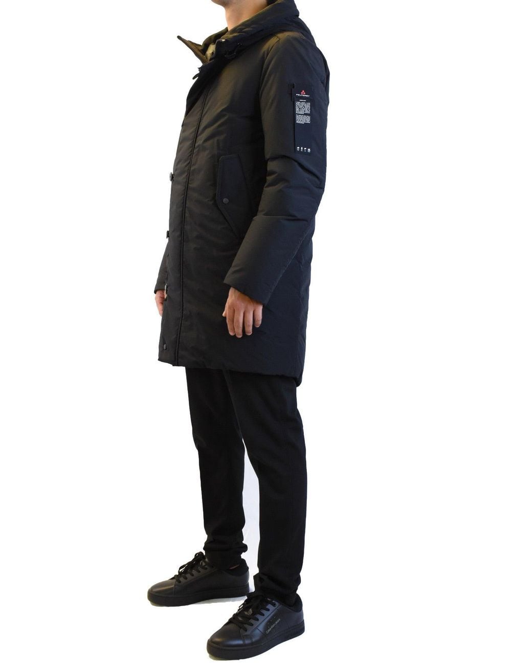 Peuterey Black Nylon Quilted Down Jacket