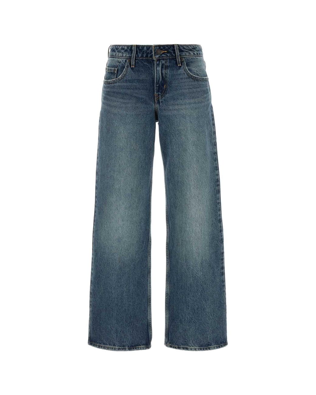Levi's Blue Denim Wide-Leg Jeans