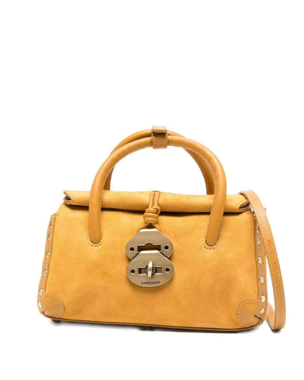 Zanellato Metallic Dotta Top Handle Bag