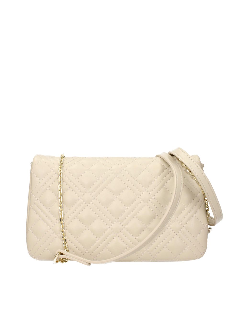 Love Moschino Natural Polyurethane/Ivory Clutch
