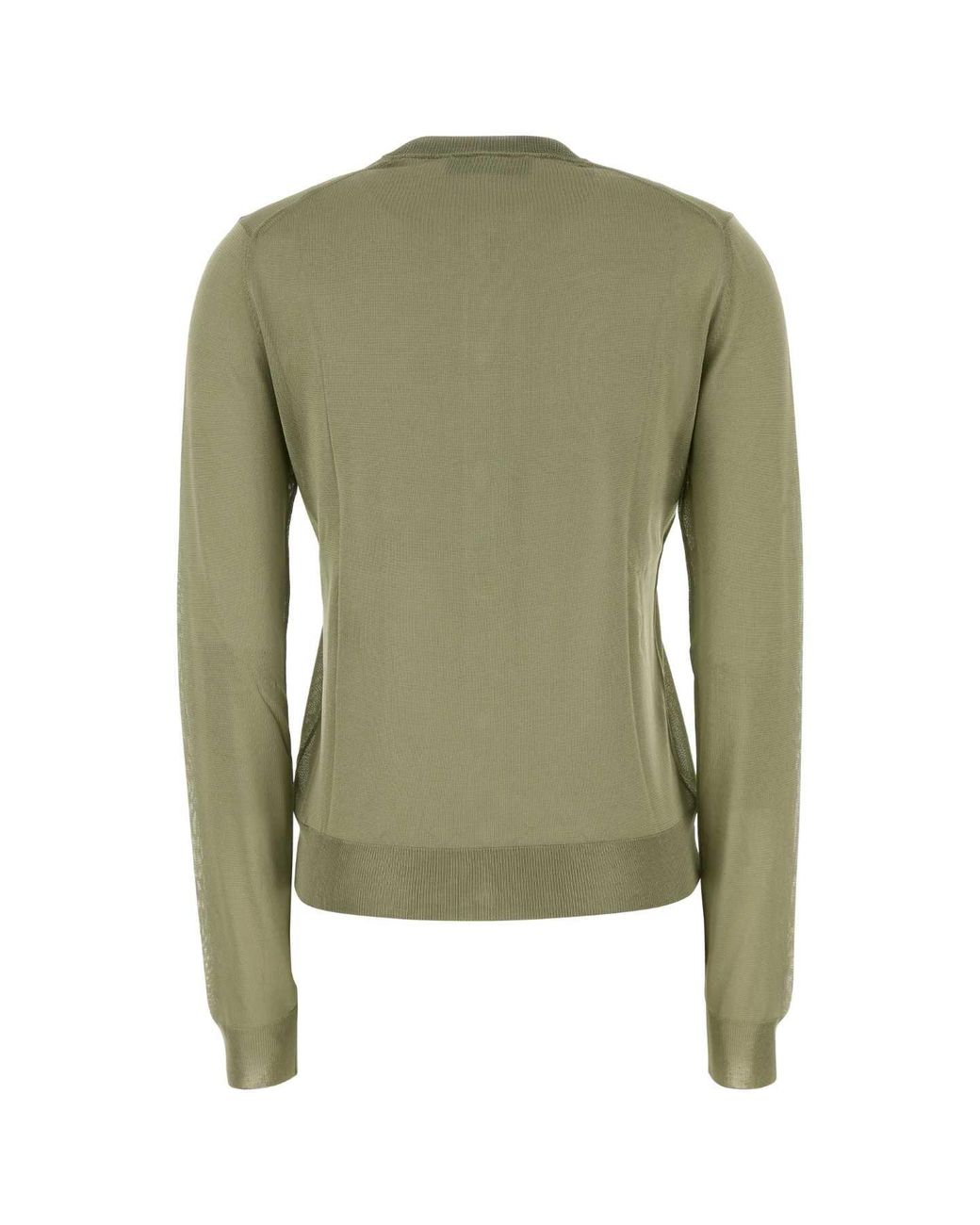 Fendi Green Sage Stretch Viscose Blend Cardigan