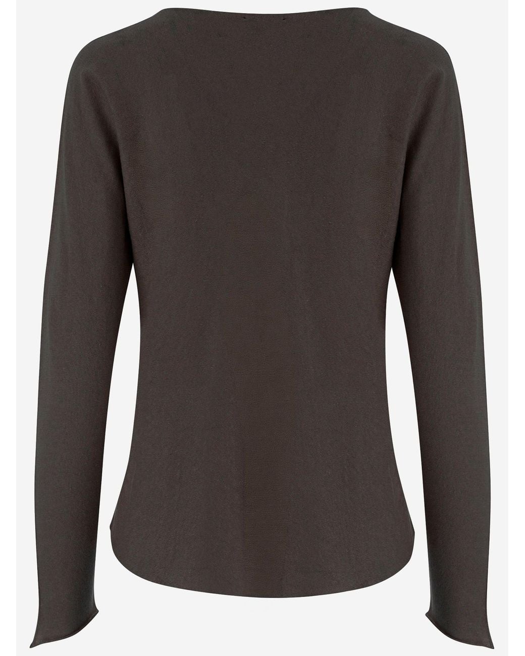 Bruno Manetti Brown Linen And Cotton Sweater