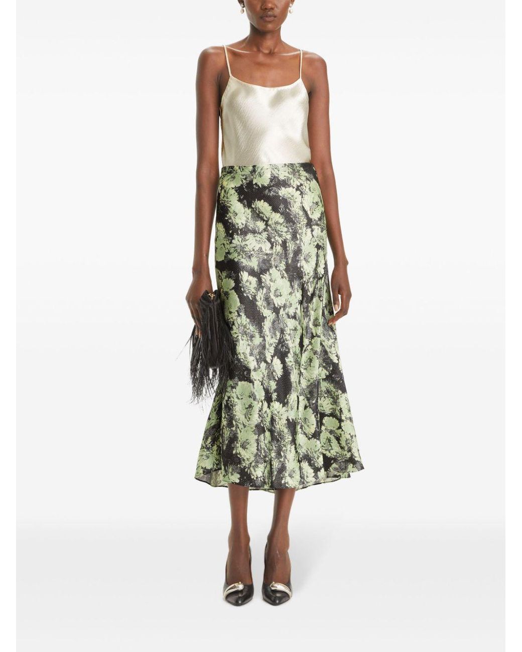 Tory Burch Green Midi Skirts