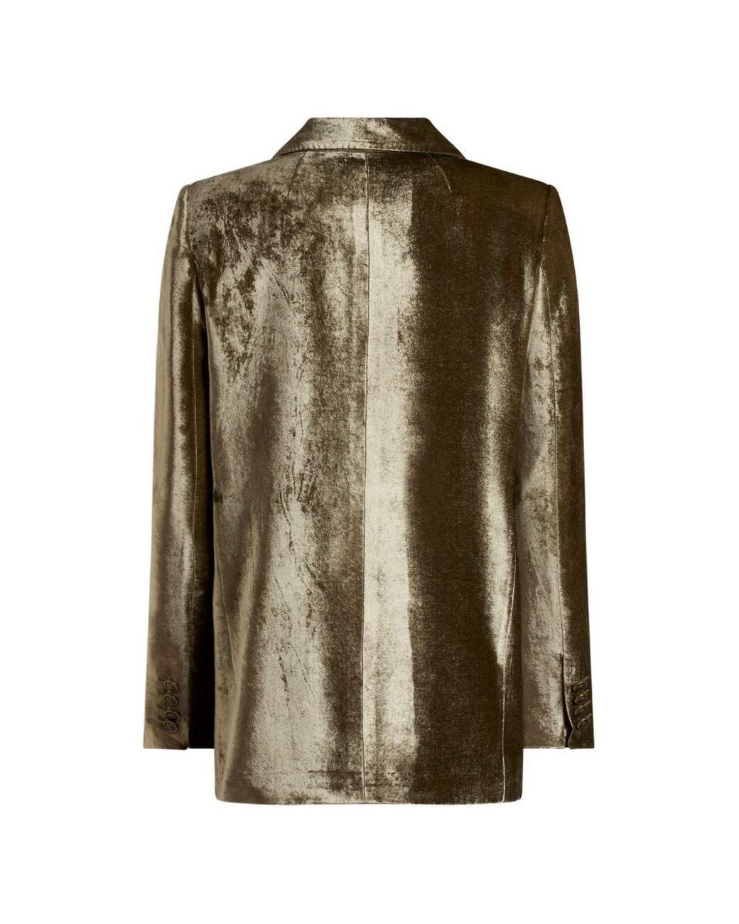 Etro Green Velvet Single-Breasted Blazer Jacket