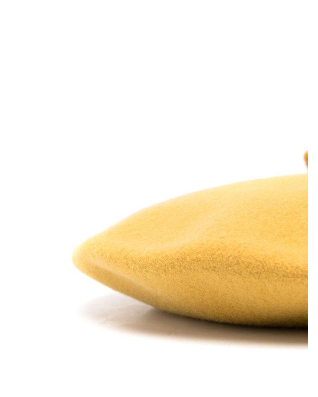 Borsalino Yellow Wool Basque Hat