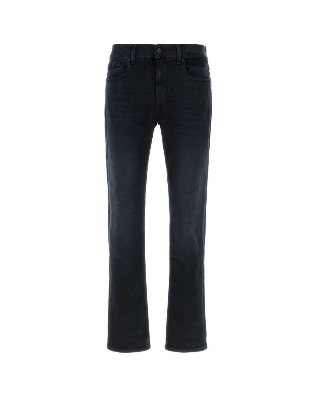 7 For All Mankind Blue Stretch Denim Jeans for men