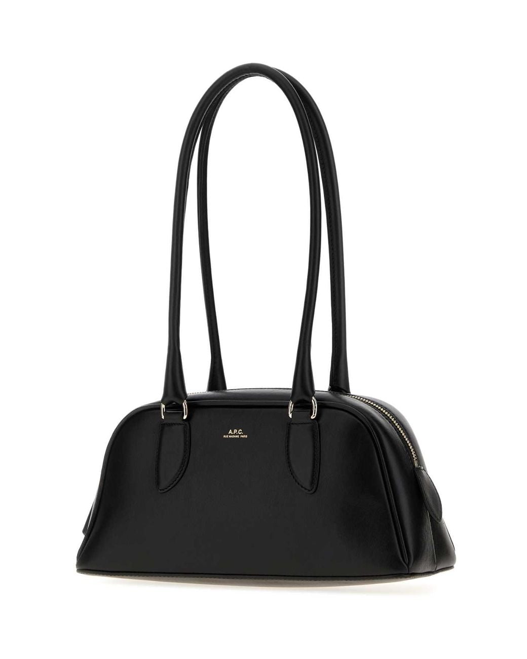 A.P.C. Black A. P.C. Paloma Small Leather Shoulder Handbag 27.5 Cm X 13 Cm X 10 Cm