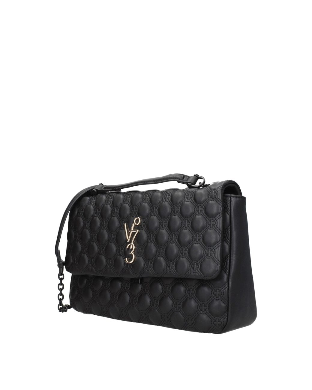 V73 Black Marzia Eco Leather Shoulder Bag