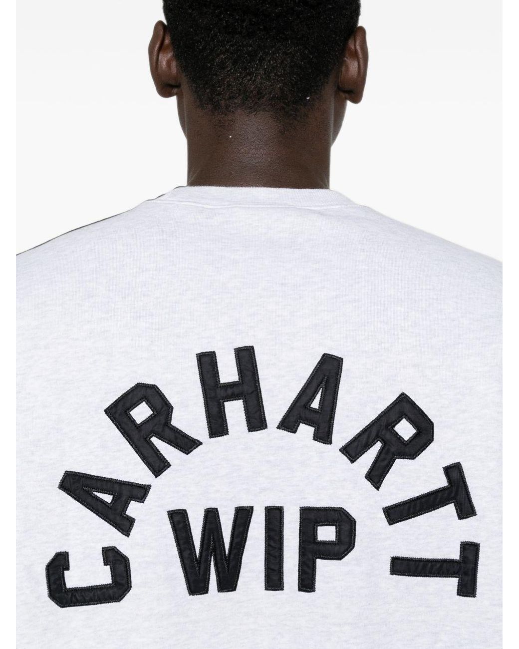 Carhartt White Logo Cotton Sweatshirt