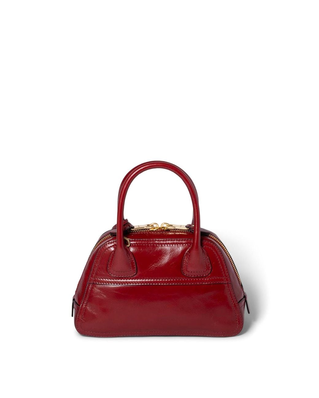 Miu Miu Red Vivant Leather Mini Bag