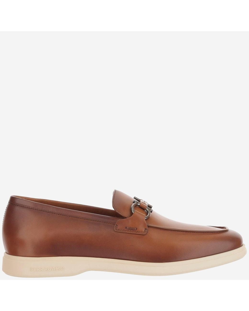 Ferragamo Brown Leather Loafers