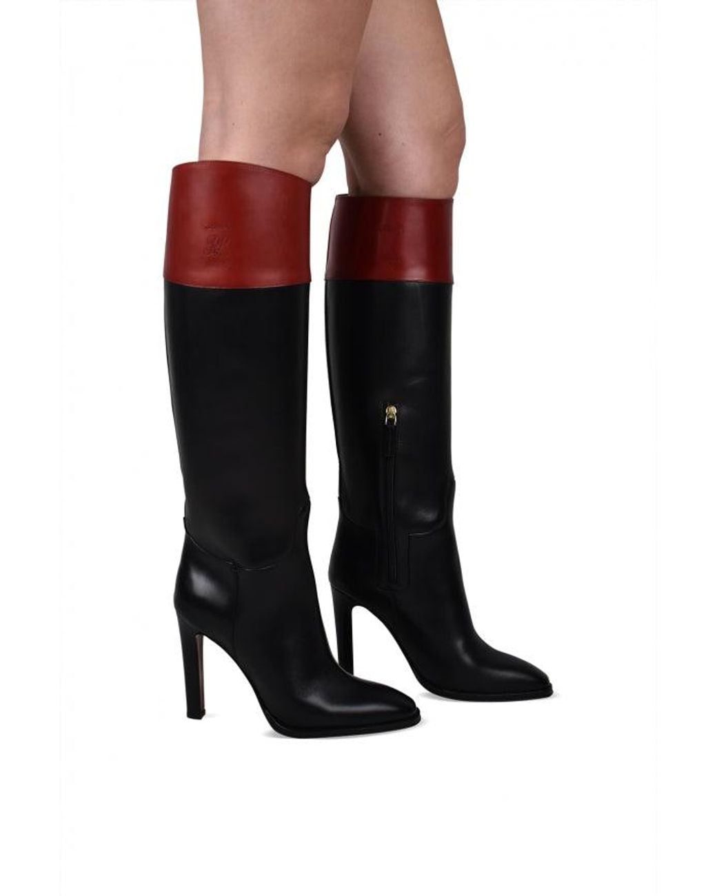 Ralph Lauren Black Fascia Boots