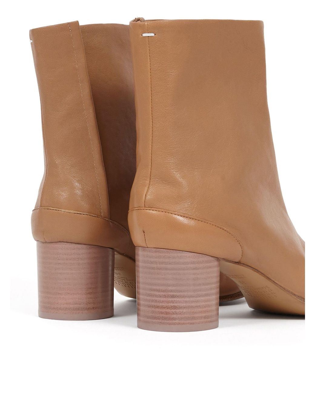 Maison Margiela Brown Tabi 60Mm Leather Ankle Boots for men