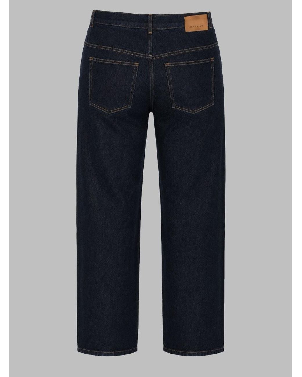 Isabel Marant Blue Slim Straight Jeans