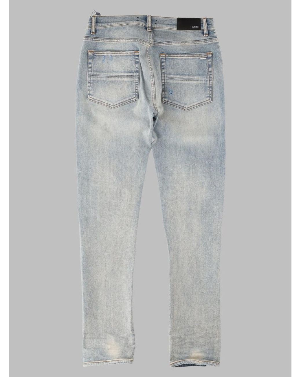 Amiri Blue Premium Cotton Denim Jeans for men
