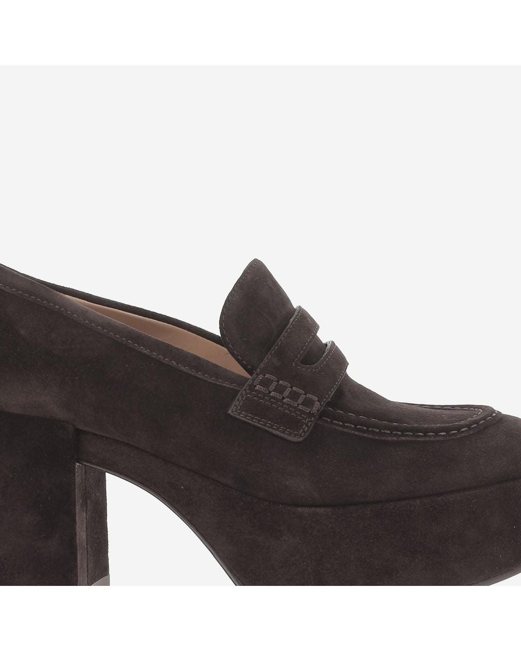 Gianvito Rossi Black Jenna Suede Loafers