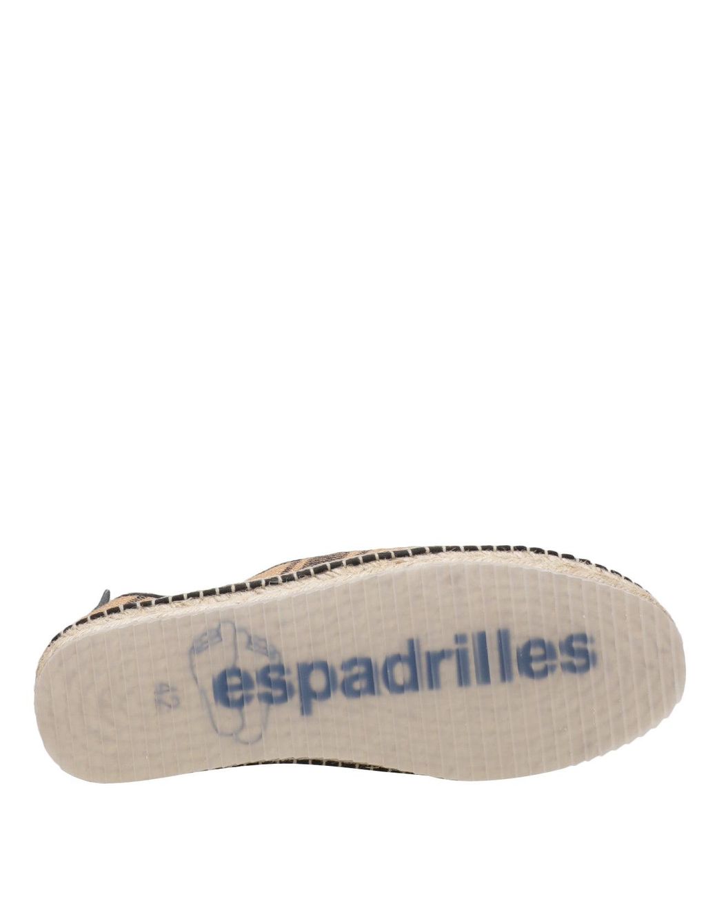 Espadrilles Natural Flache Schuhe schwarz