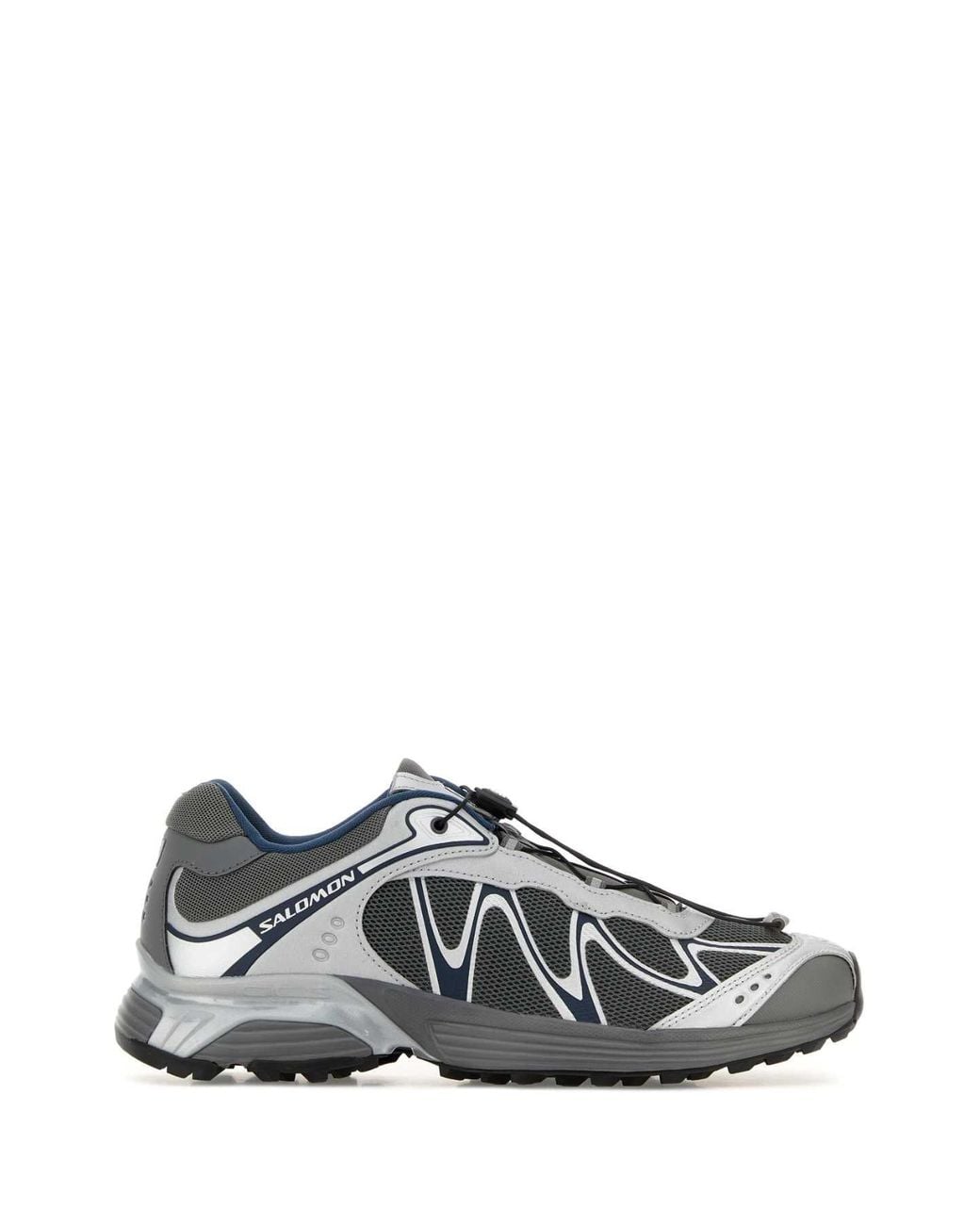 Salomon Gray Multicolor Mesh And Fabric Xt-whisper Sneakers
