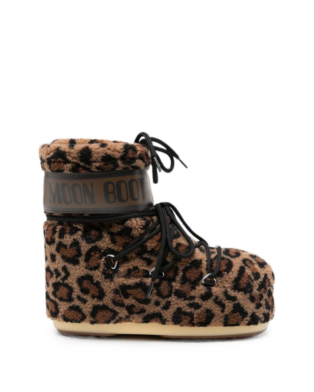 Bottines À Motif Léopard Moon Boot en coloris Black