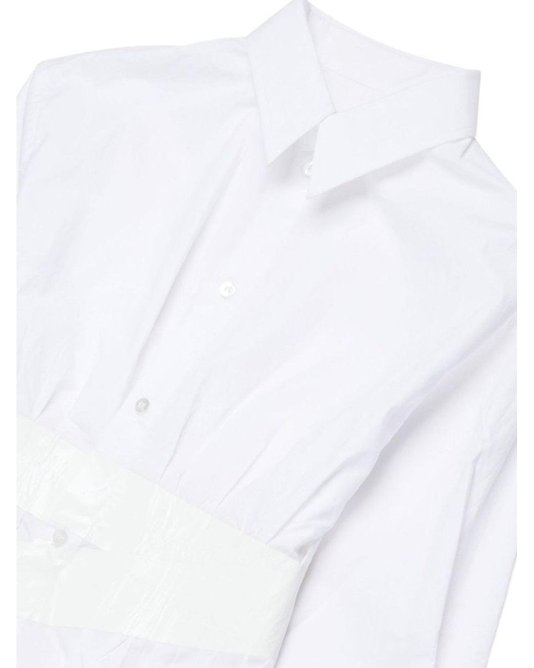MM6 by Maison Margiela White Kids Buttoned Shirt