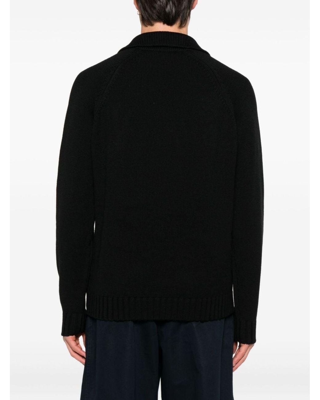 Zanone Black Sweaters for men