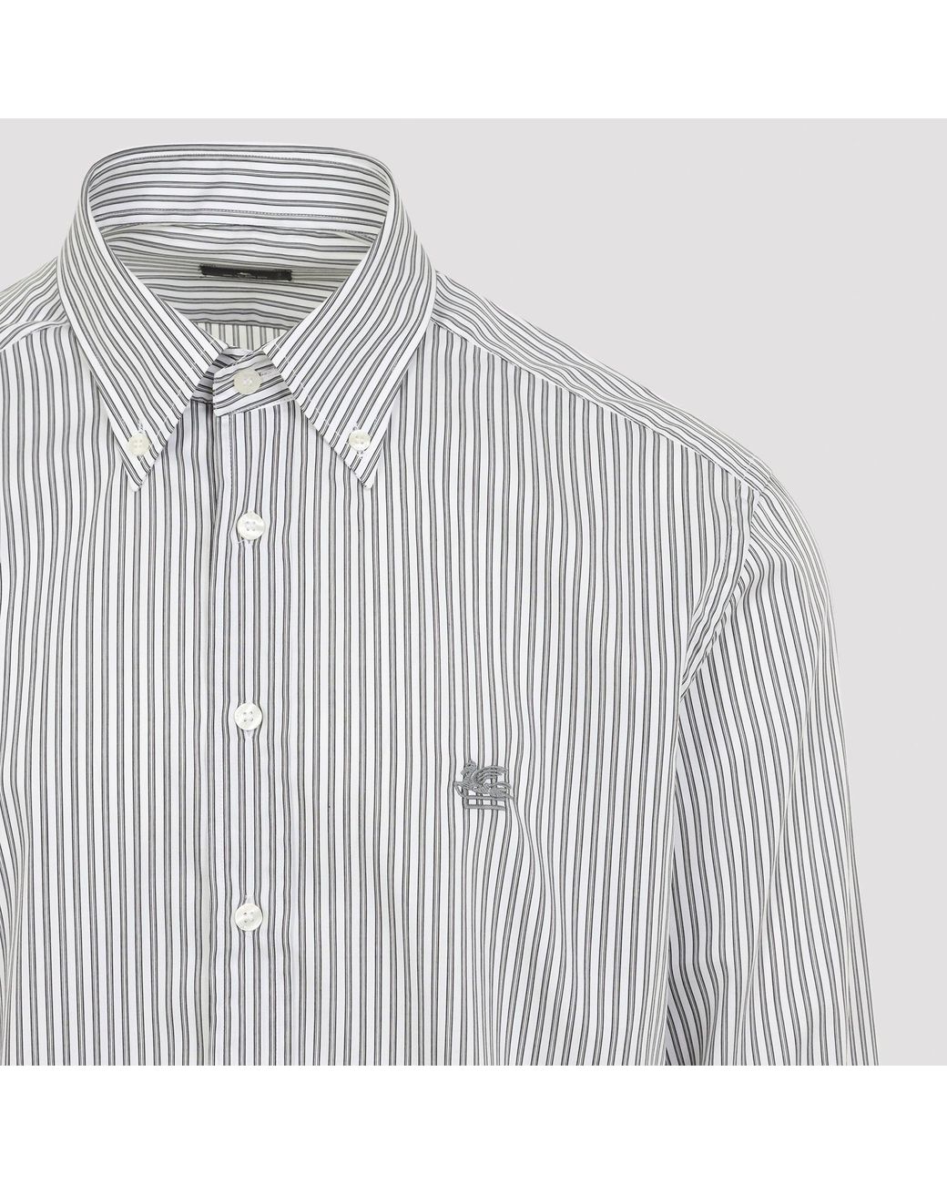 Etro Overhemd Met Roma-logo in het Blue voor heren