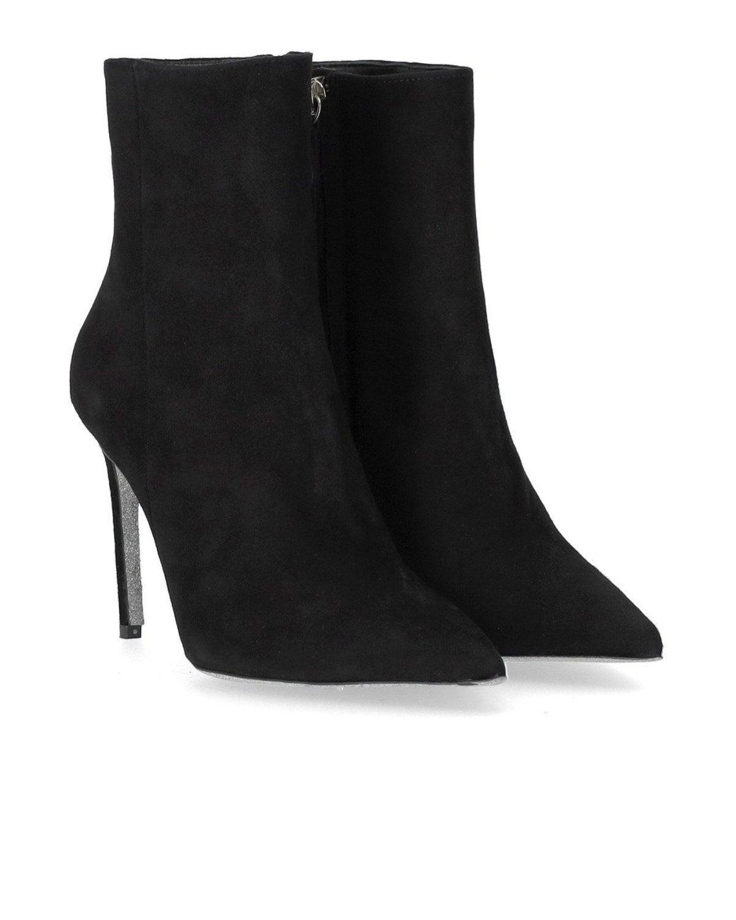 NCUB Black Mil Heeled Ankle Boot