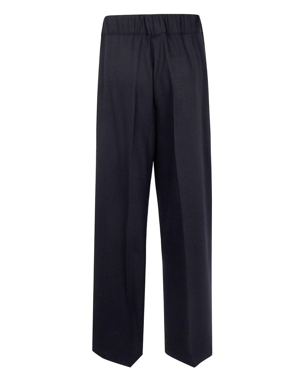 Semicouture Blue Wool Trousers