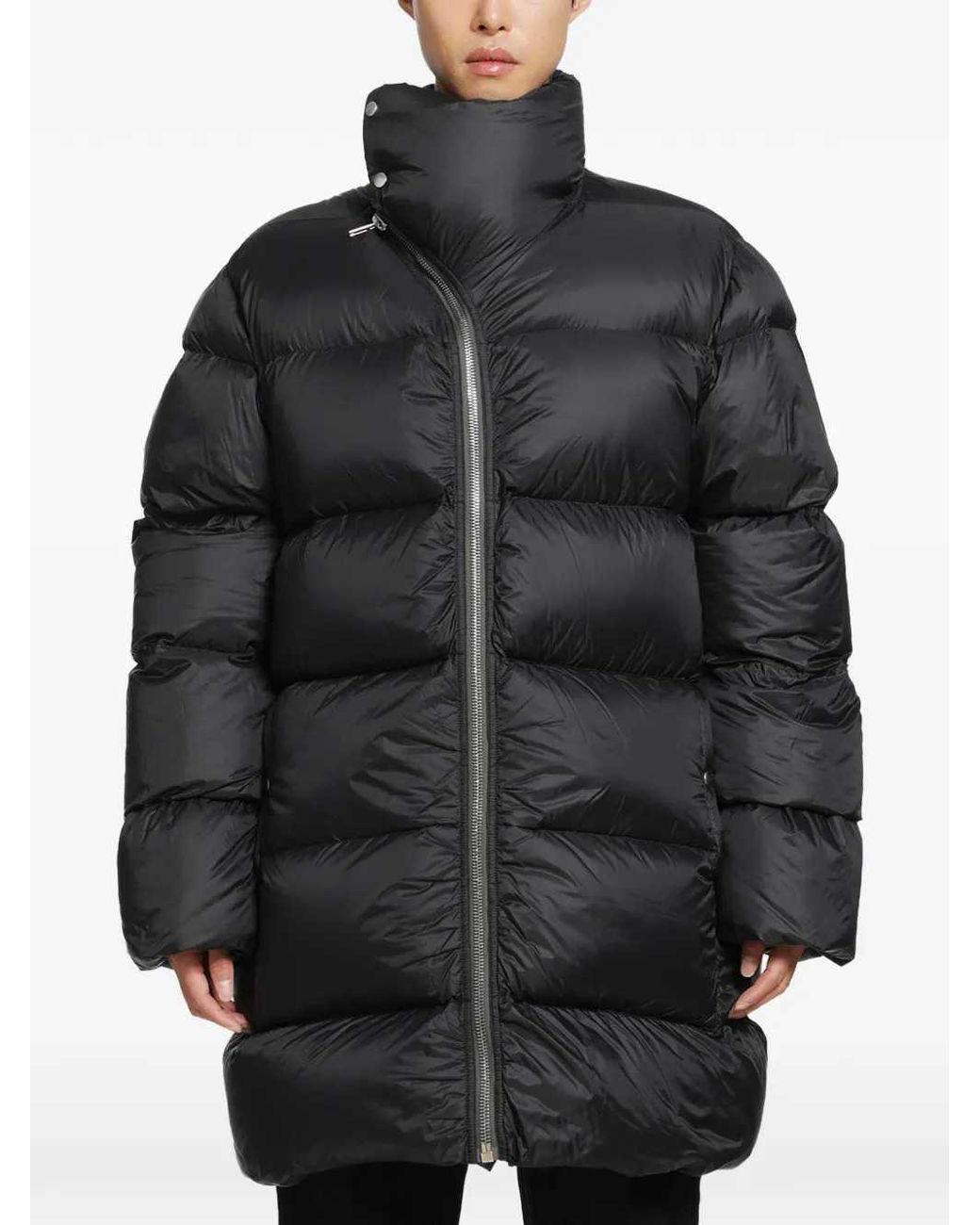 Rick Owens Blue Down-Filled Coat