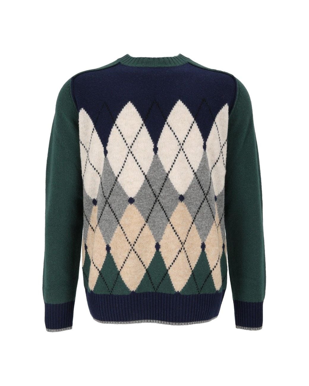Ballantyne Blue R Neck Pullover