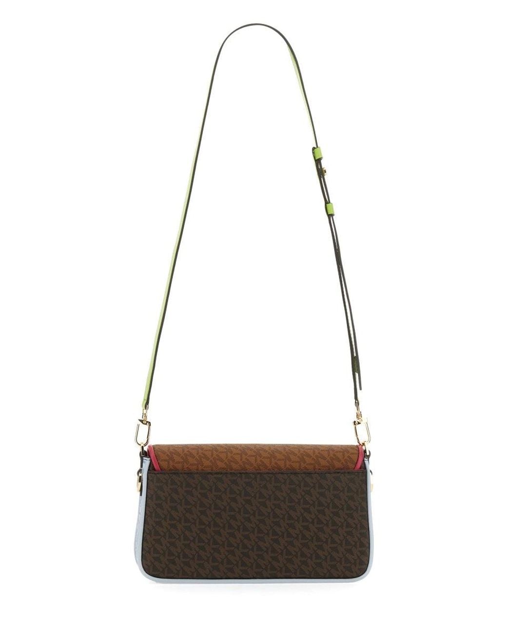 MICHAEL Michael Kors White Bag With Logo. Adjustable And Removable Sho