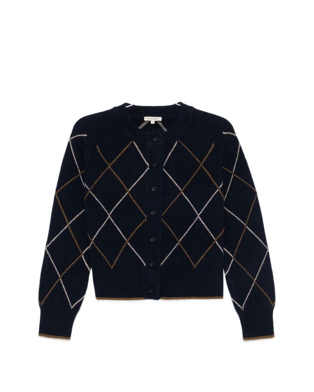 Moismont Blue Auguste Wool Cardigan