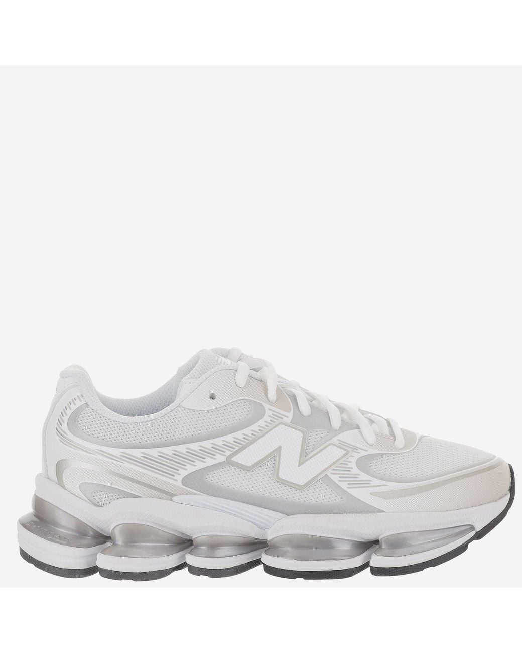 New Balance White Sneakers Abzorb 2000 Synthetic/Mesh Trainers