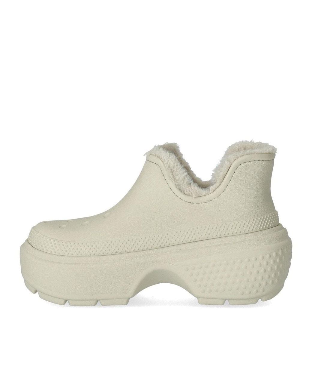 CROCSTM Natural Stomp Ecrú Bootie