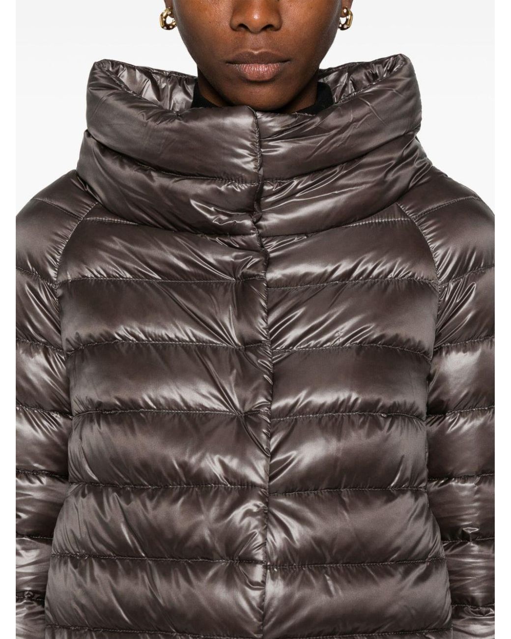 Herno Gray Coats & Jackets