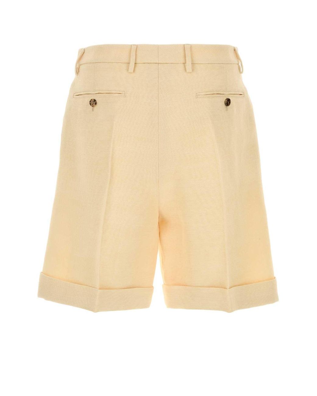 Valentino Garavani Natural Cream Jute Bermuda Shorts for men