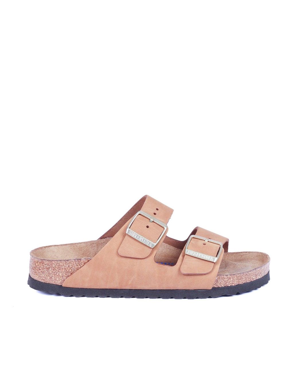 Birkenstock Pink Arizona Sfb Mink, Nubuck Leather, S