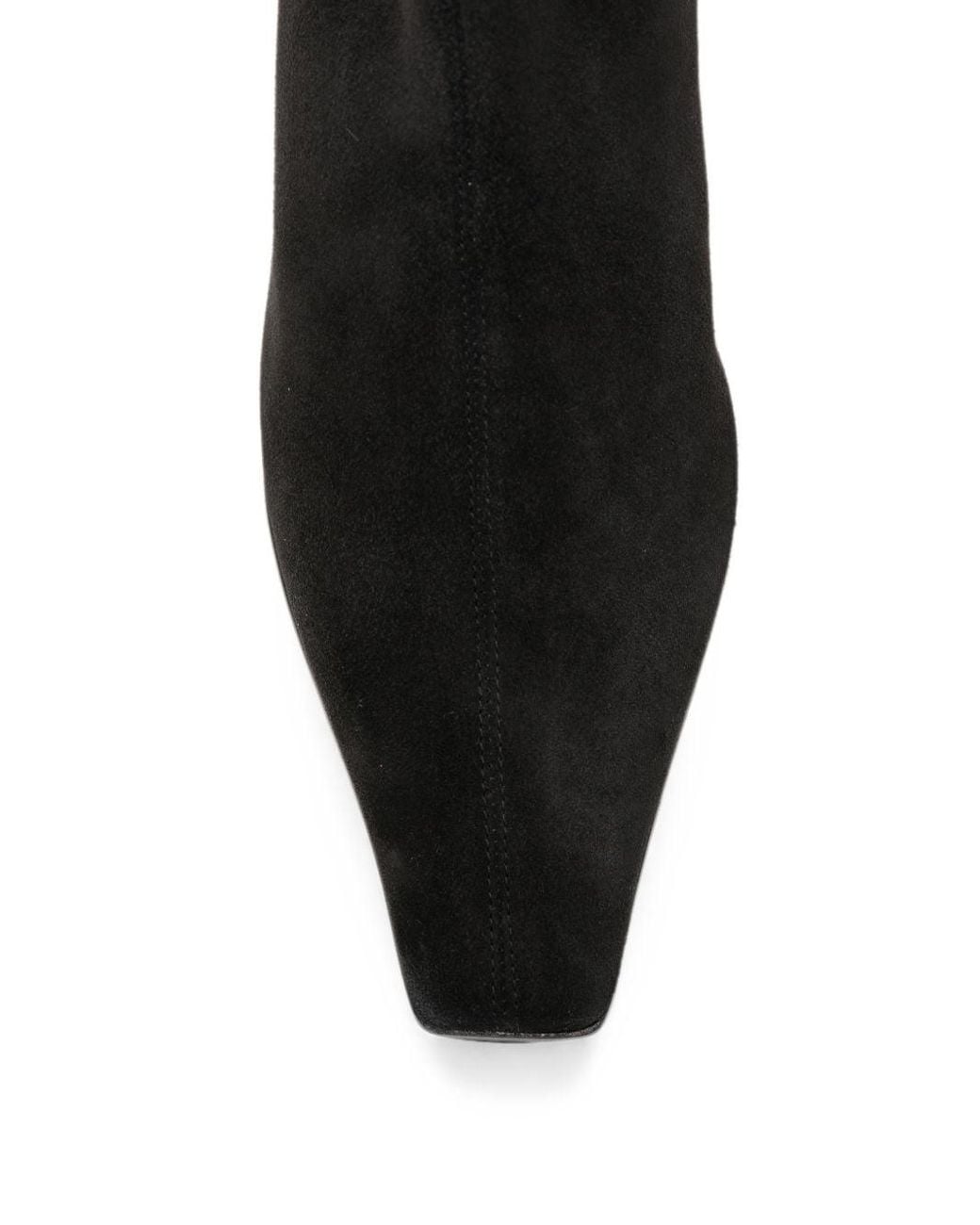 Khaite Black Arizona Ankle Boots