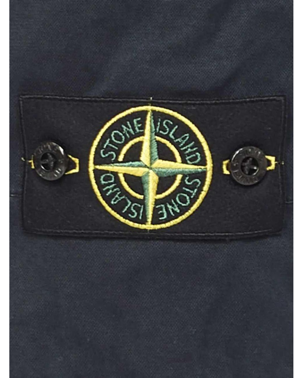 Stone Island Blue Cargo Pocket Trousers for men