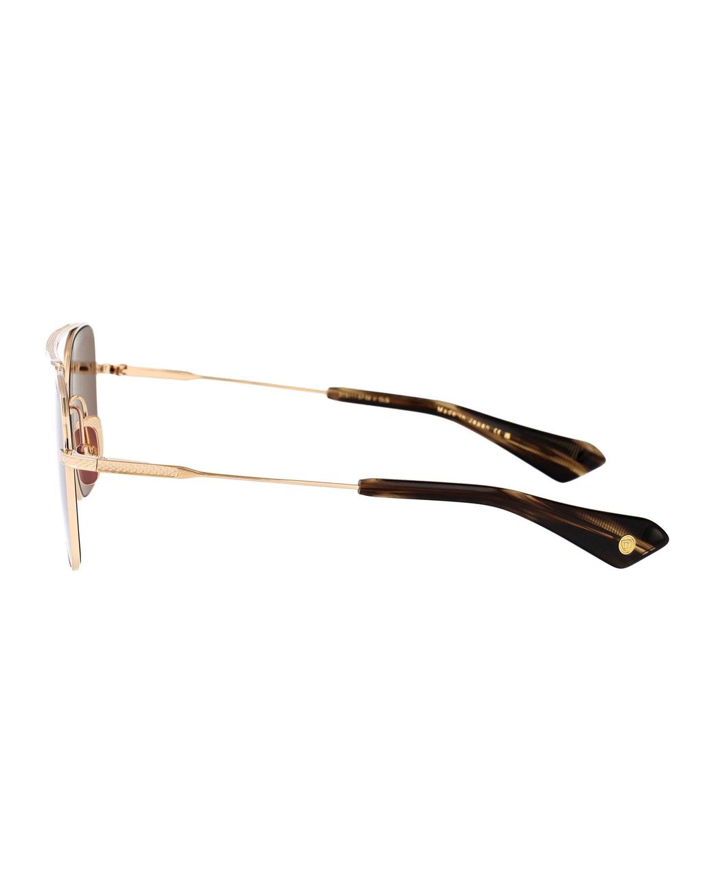 Dita Eyewear Brown Aviator Sunglasses Dts111 02 Gld