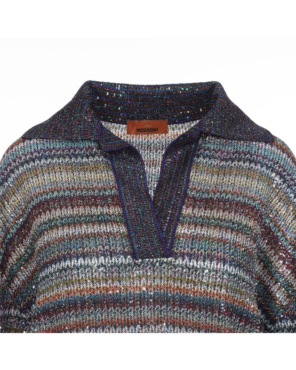 Missoni Gray Caperdoni Knit Polo