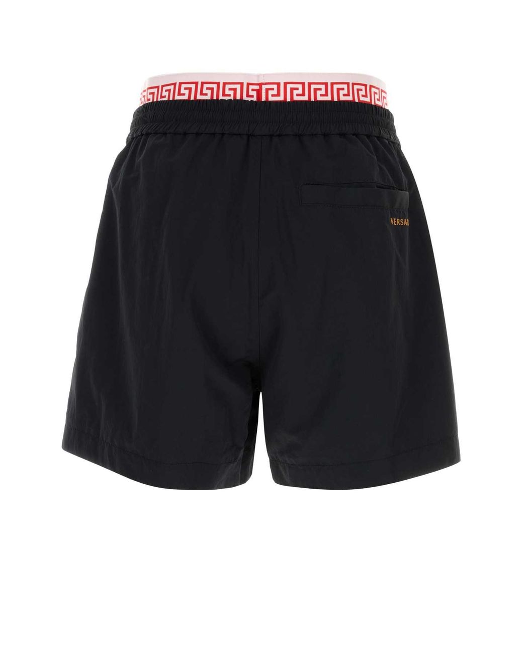 Versace Blue Nylon Bermuda Shorts
