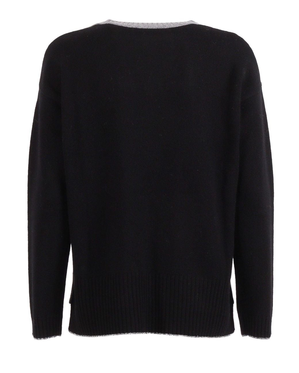 Kangra Cashmere Gray Girocollo Boxing Intarsio Rombo+Lurex