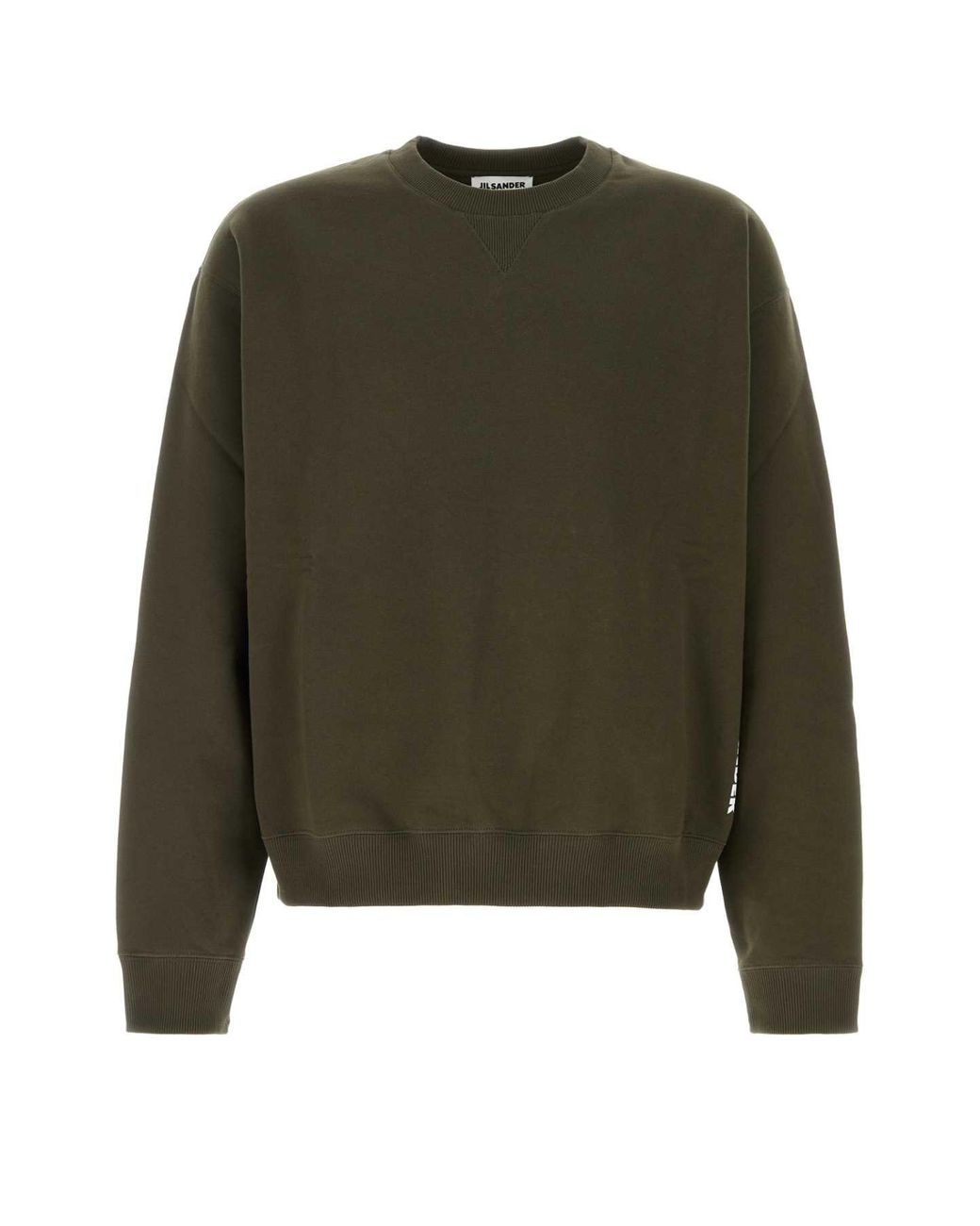 Jil Sander Green Crew Neck Sweatshirt
