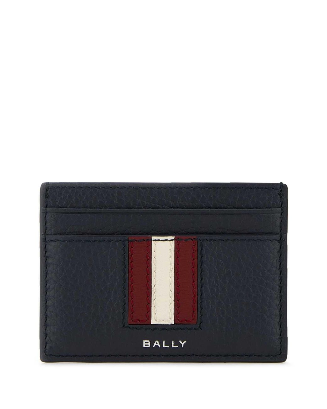 Bally Black Leather Card Holder for men