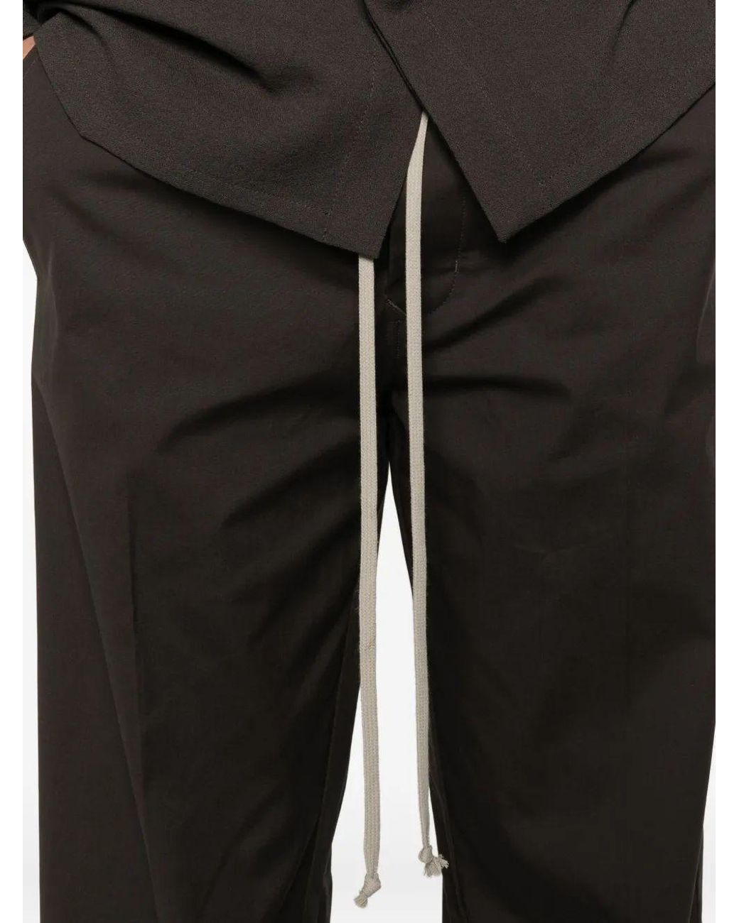 Rick Owens Black Dietrich Drawstring for men