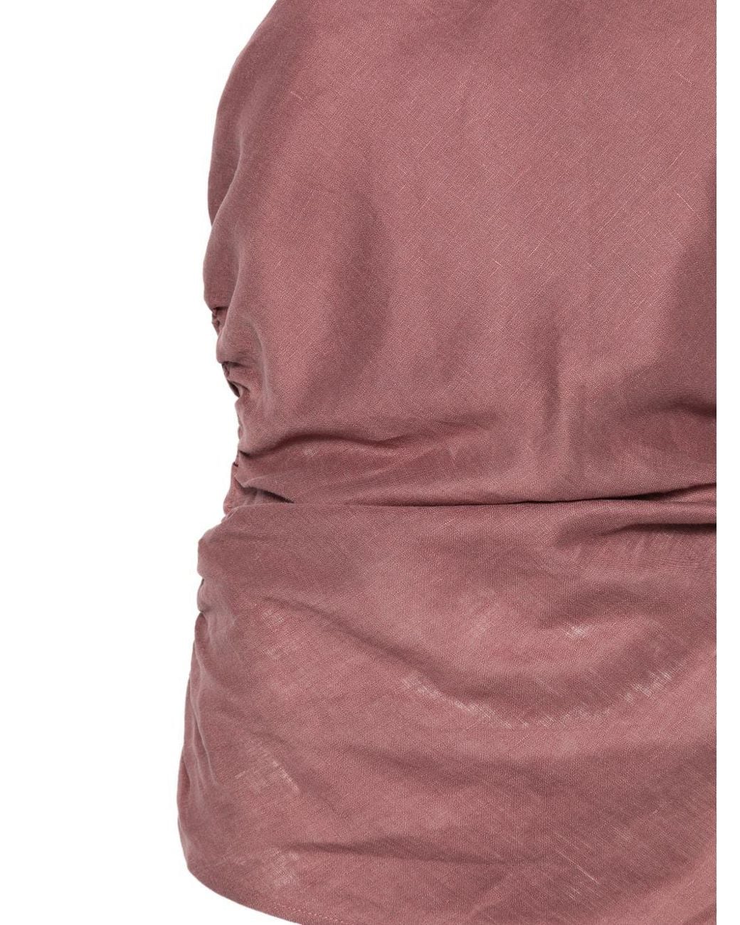 Semicouture Pink Top Linen/Flax
